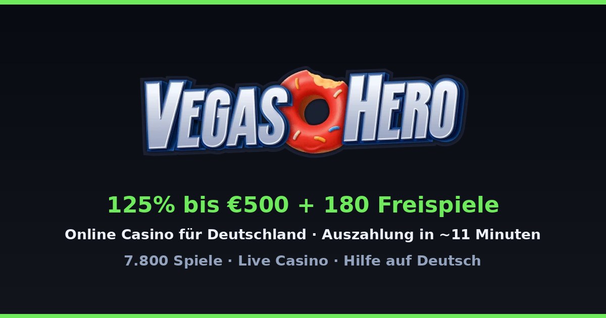 Quoten bei Vegas Hero Casino: Ein Blick auf die Angebote